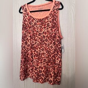 Torrid Women's peach Leopard Print Tank Top